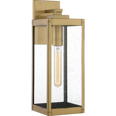 Quoizel Westover 1-Light Antique Brass Outdoor Wall Lantern WVR8406A